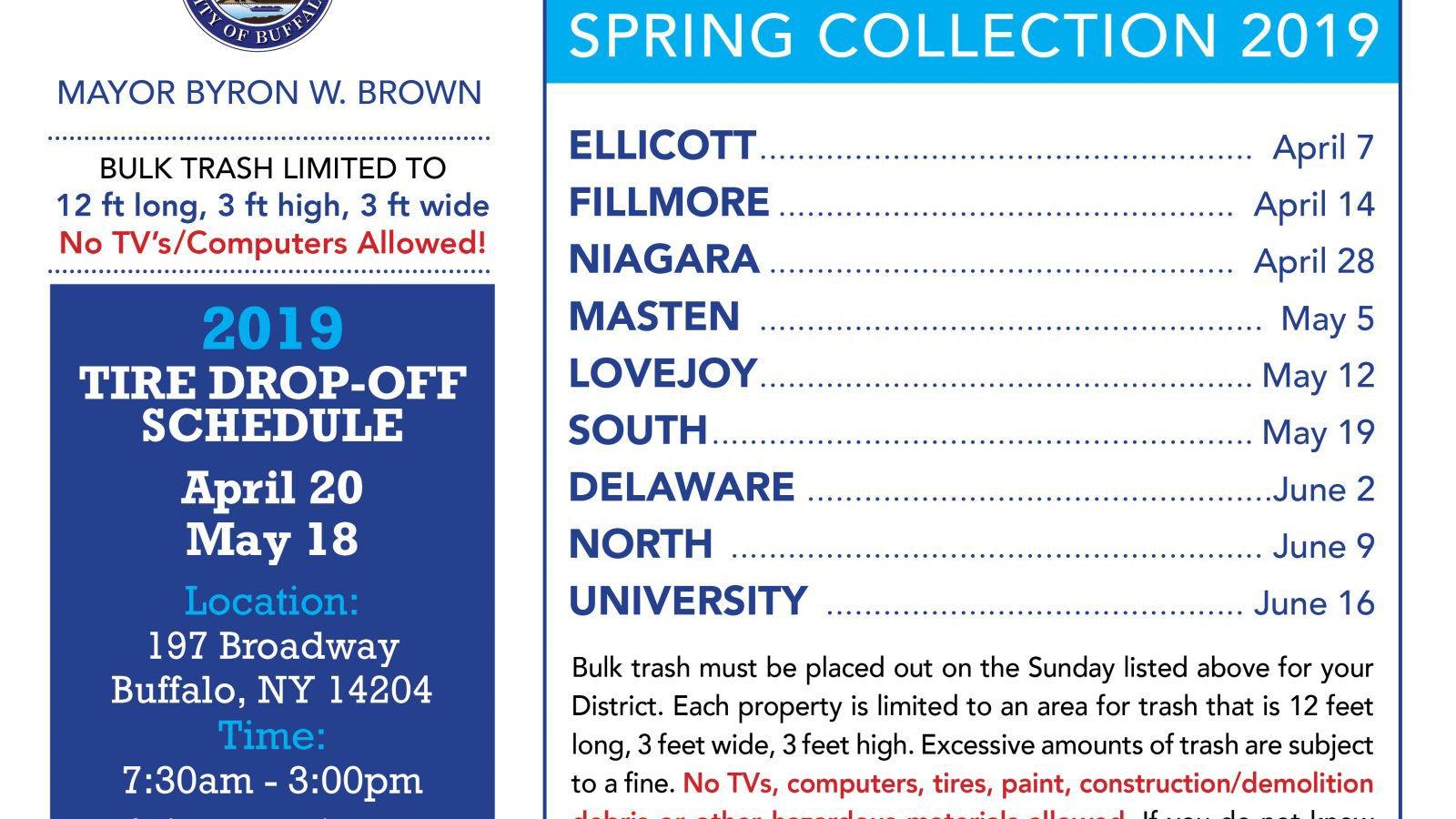 Buffalo S 2019 Bulk Trash Collection Starts Sunday Local News Buffalonews Com Holiday Garbage Pickup Buffalo Ny 2022