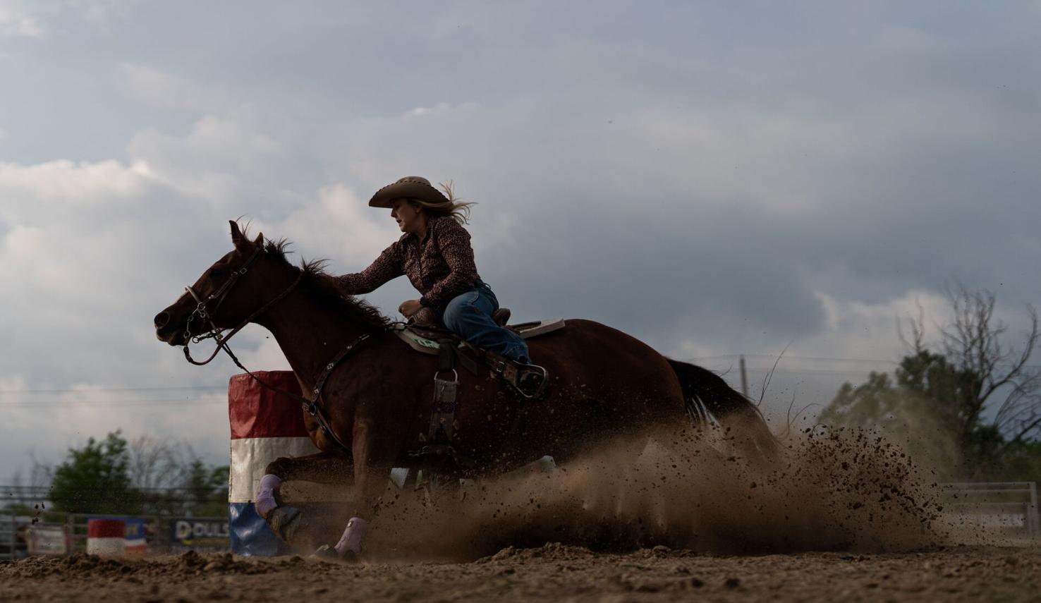 Photos Riding the bulls at the Alden Rodeo