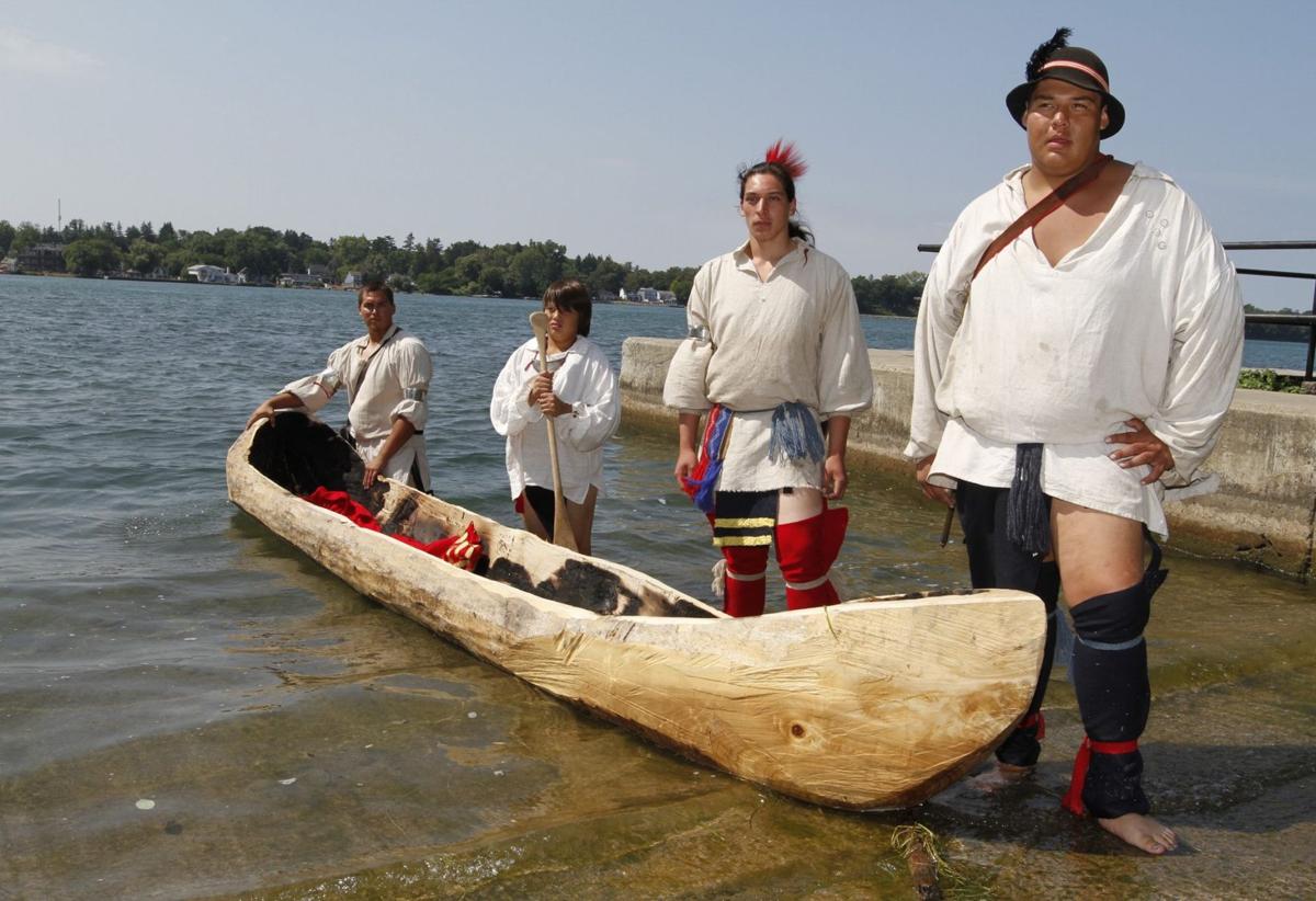 Native American tradition of the dugout canoe recreated at Old Fort