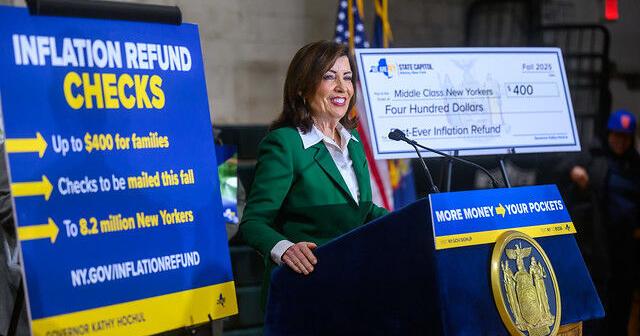 New Yorkers set to get inflation rebate checks in October, November