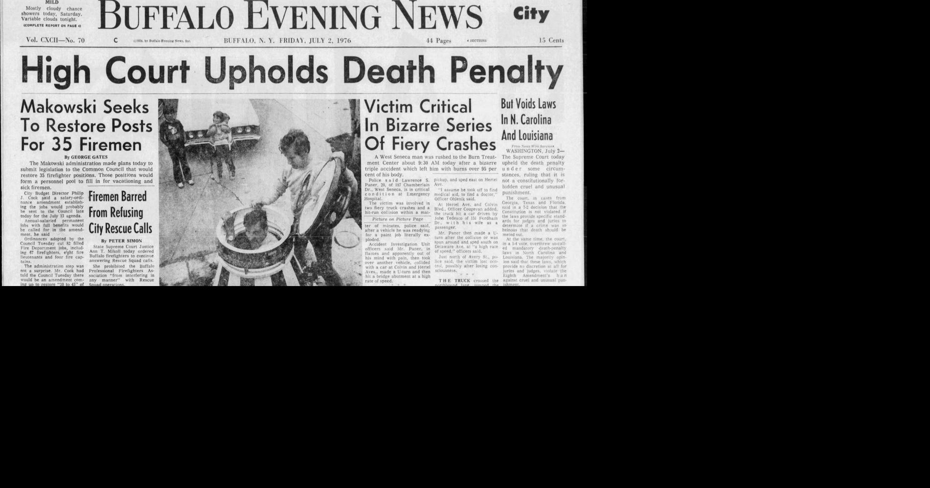 See Buffalo News stories from July 2, 1976