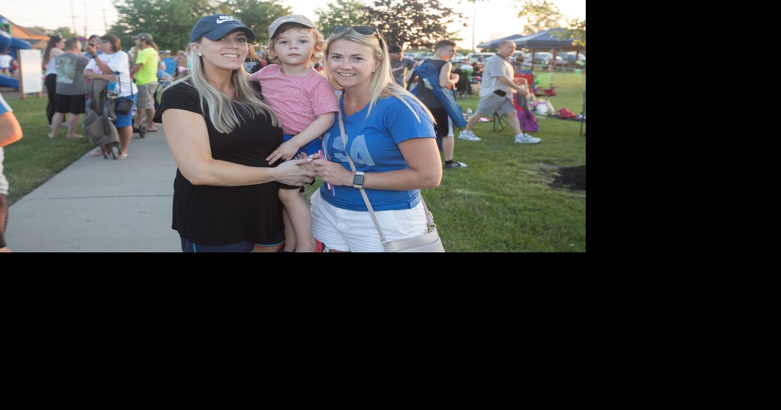 Smiles at Kenney Field fireworks in Tonawanda