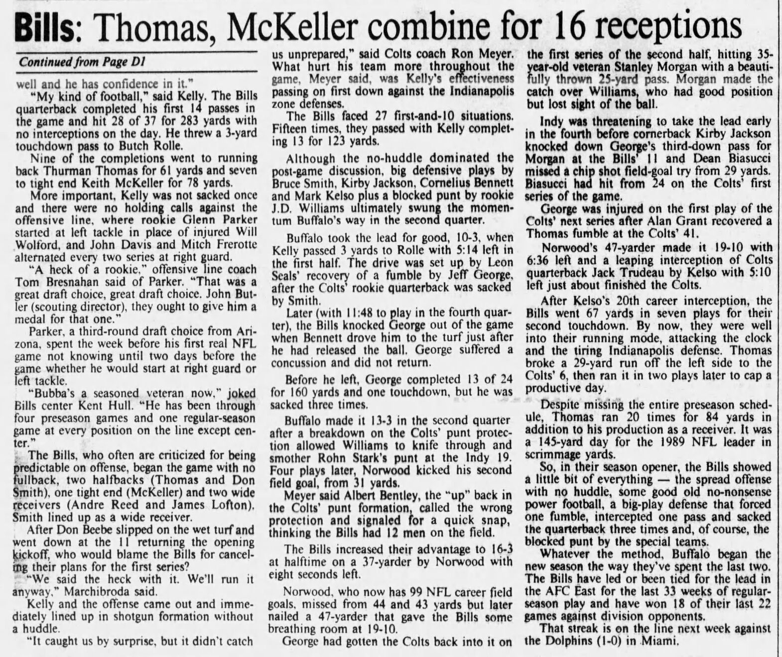 NFL throwback: Coverage from the Buffalo Bills 1996-1997 run