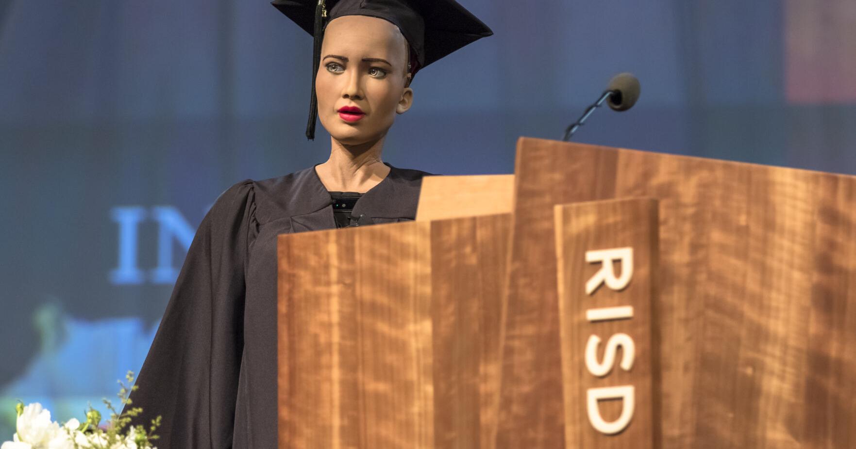 D'Youville's AI robot graduation speaker sparks backlash - Vimarsana News