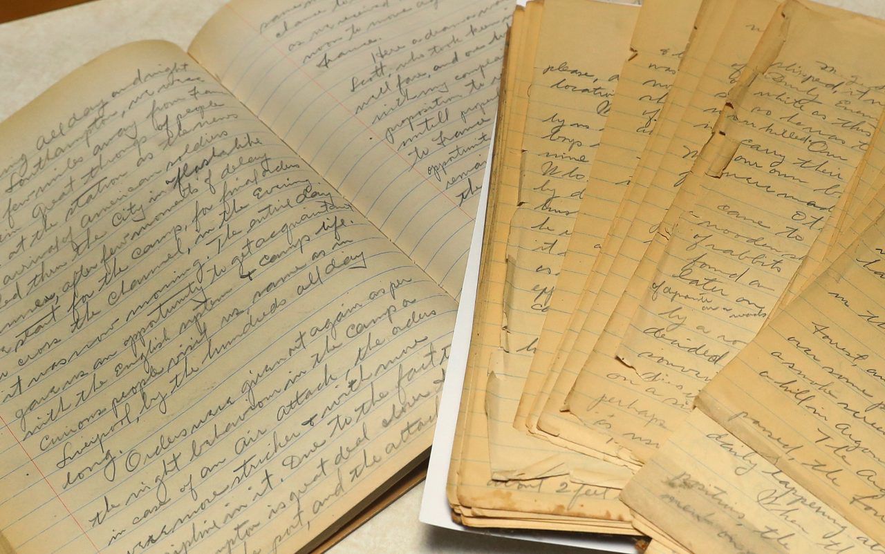 WWI journal found in garage is time capsule from the trenches