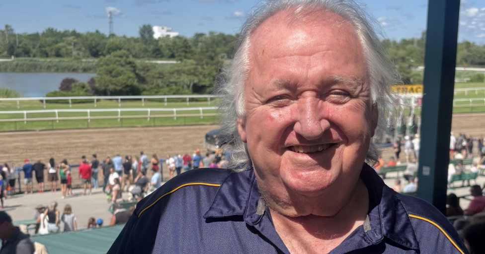Rip Simonick is a happy handicapper who loves a day at the track