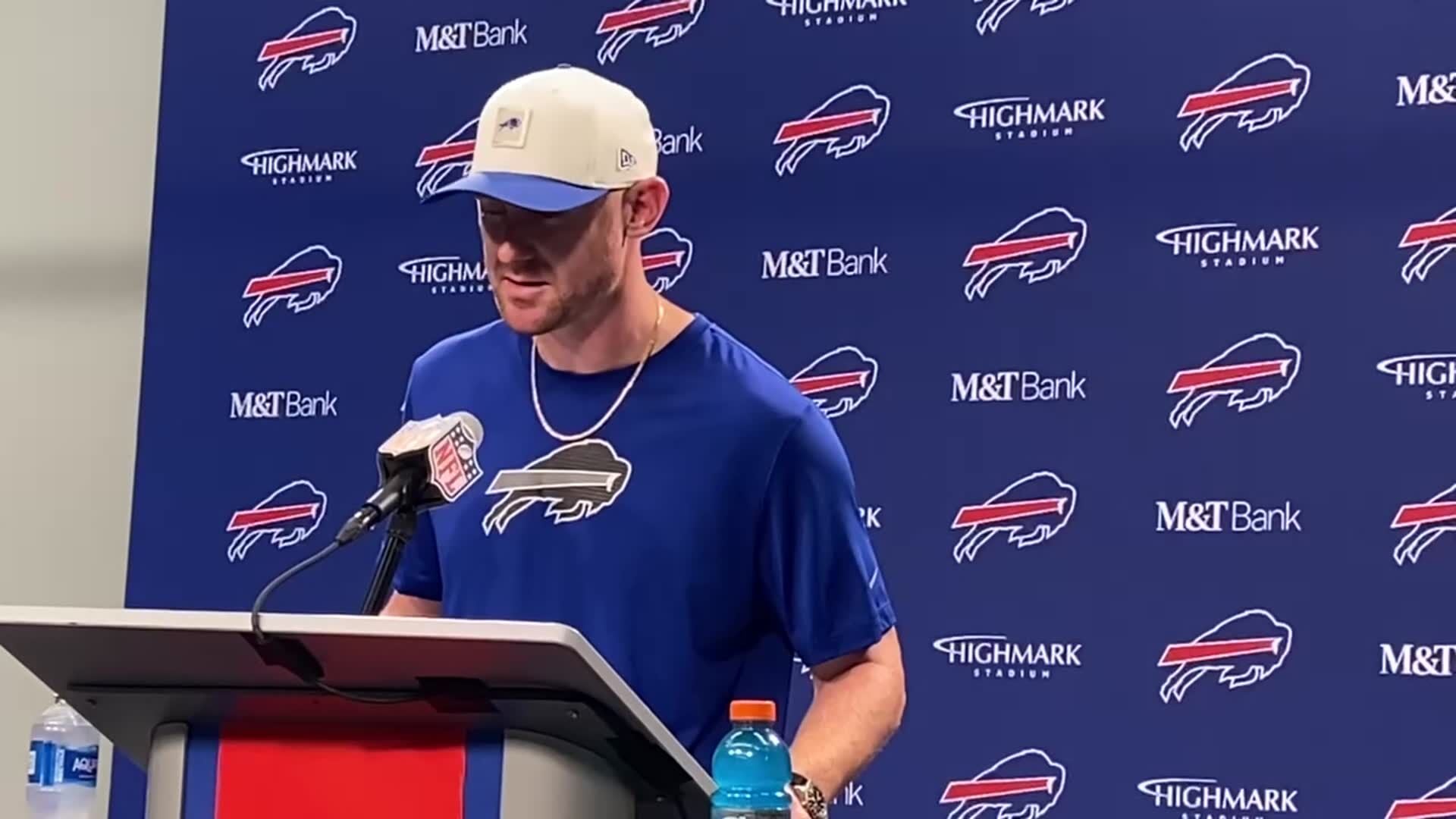 Bills head coach Joe Brady talks about beating the Chargers