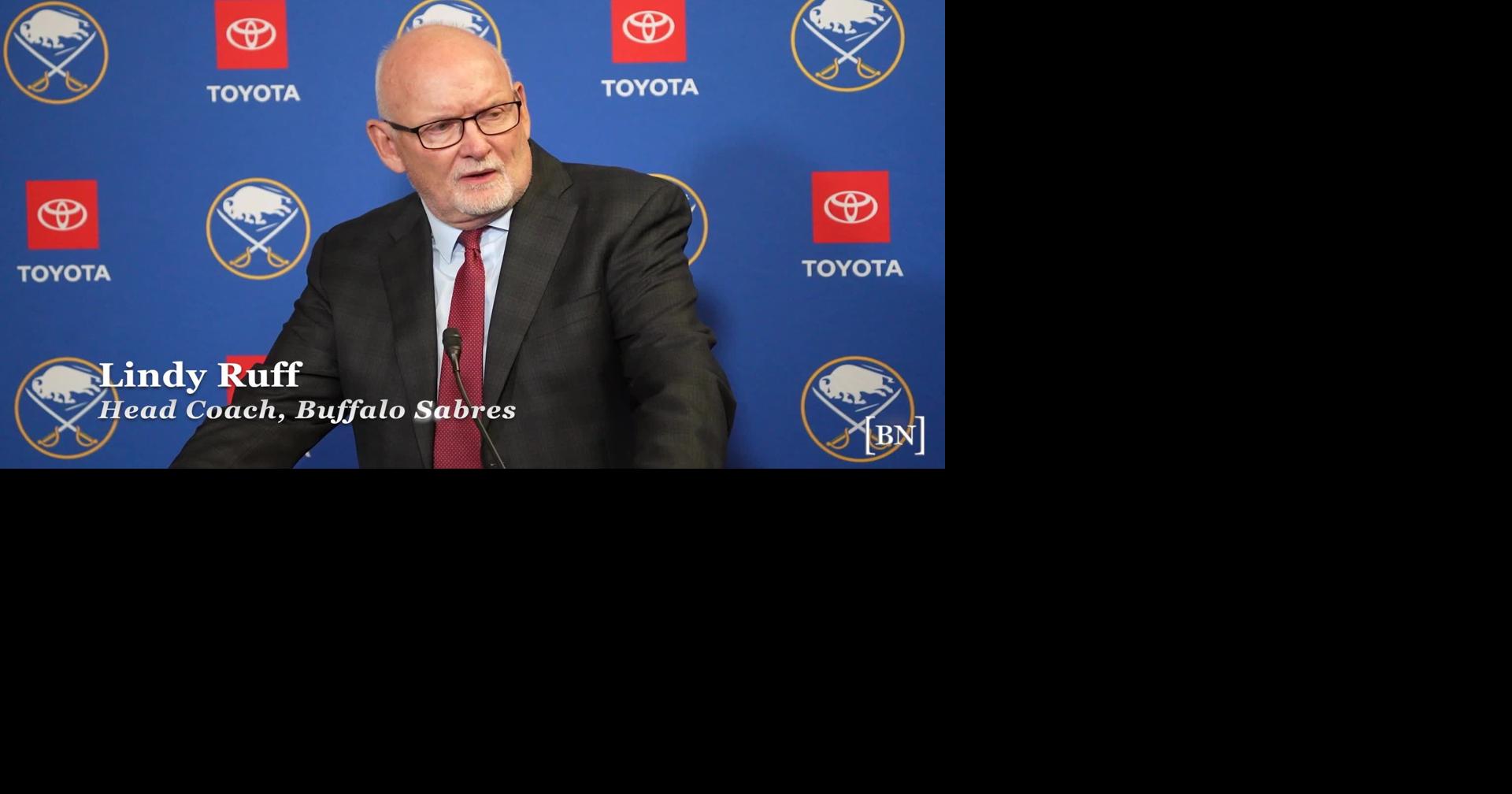 Lindy Ruff after Buffalo Sabres 3-1 loss to Philadelphia Flyers