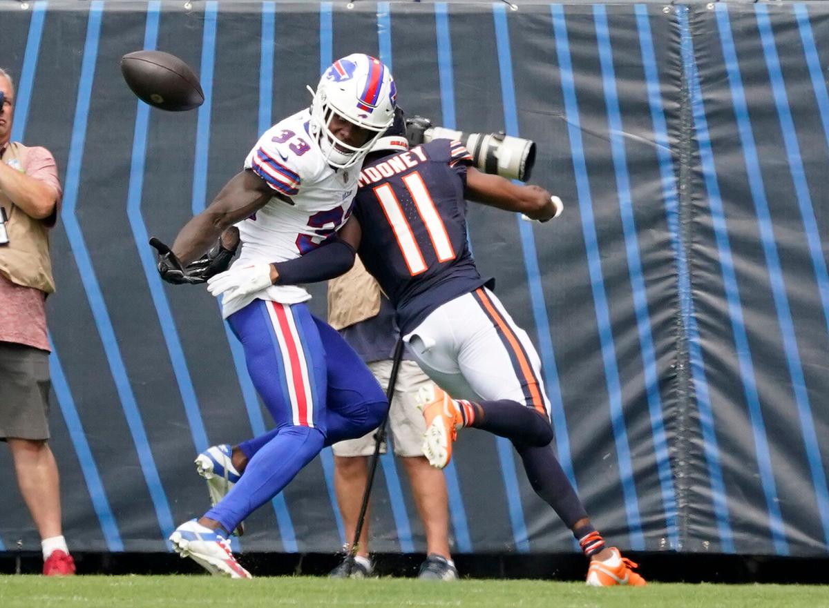 Buffalo Bills cornerback Christian Benford (47) drops back in coverage  during an NFL football game against the Tennessee Titans, Monday, Sept. 19,  2022, in Orchard Park, N.Y. (AP Photo/Kirk Irwin Stock Photo - Alamy