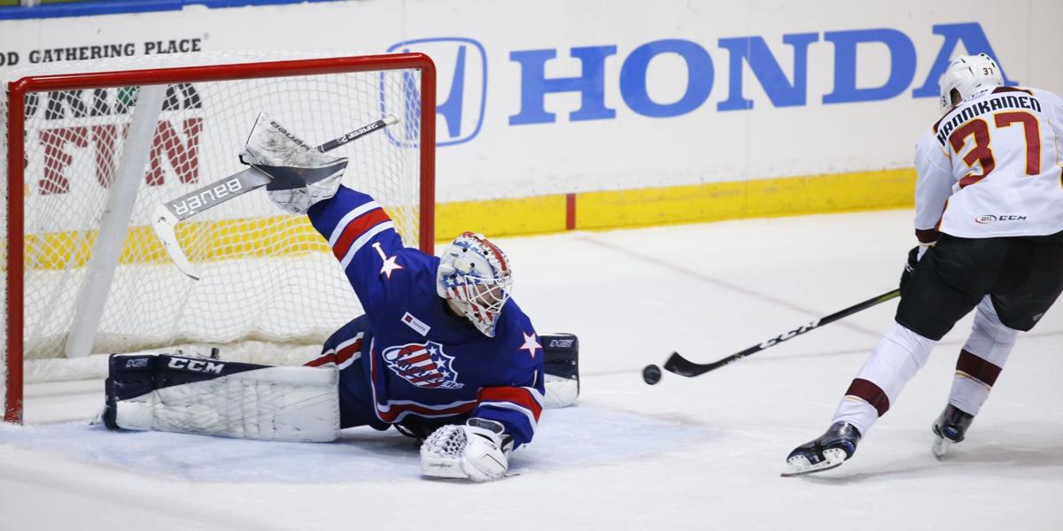 We're the Cleveland Monsters. And this Black and Blue Hockey. 