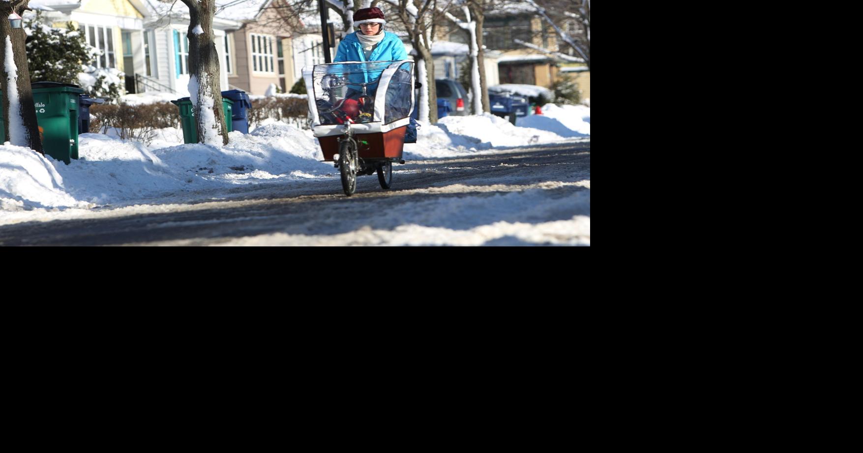 Bike paths are used during winter - plow them