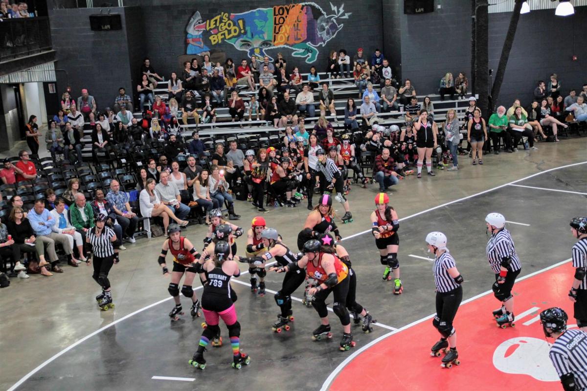 Smiles at Queen City Roller Girls in RiverWorks Multimedia