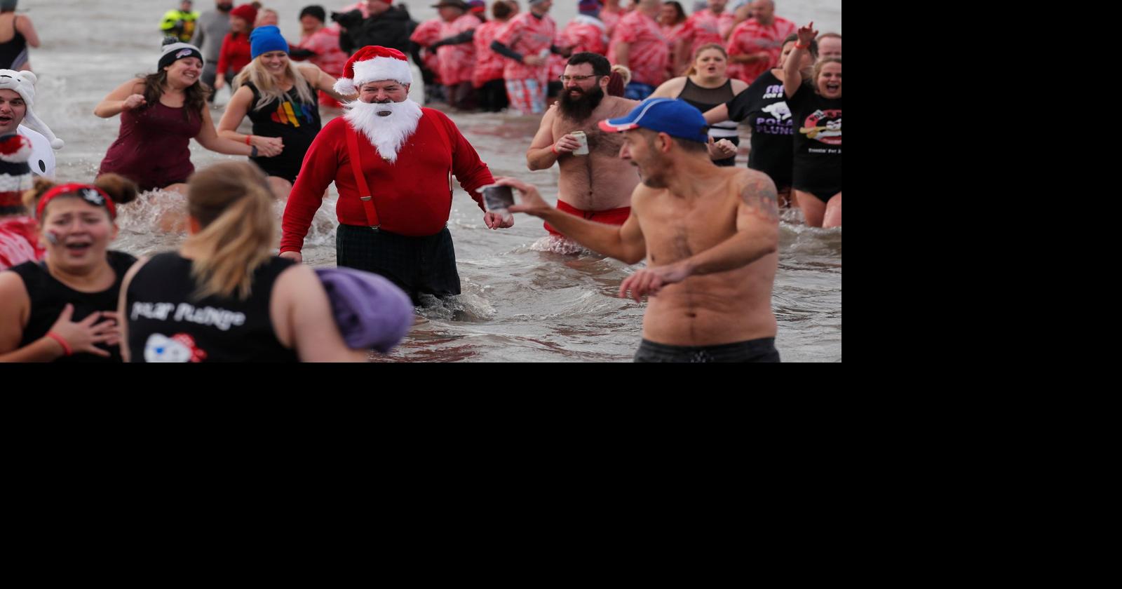 Brave participants take the 13th annual Buffalo Polar Plunge
