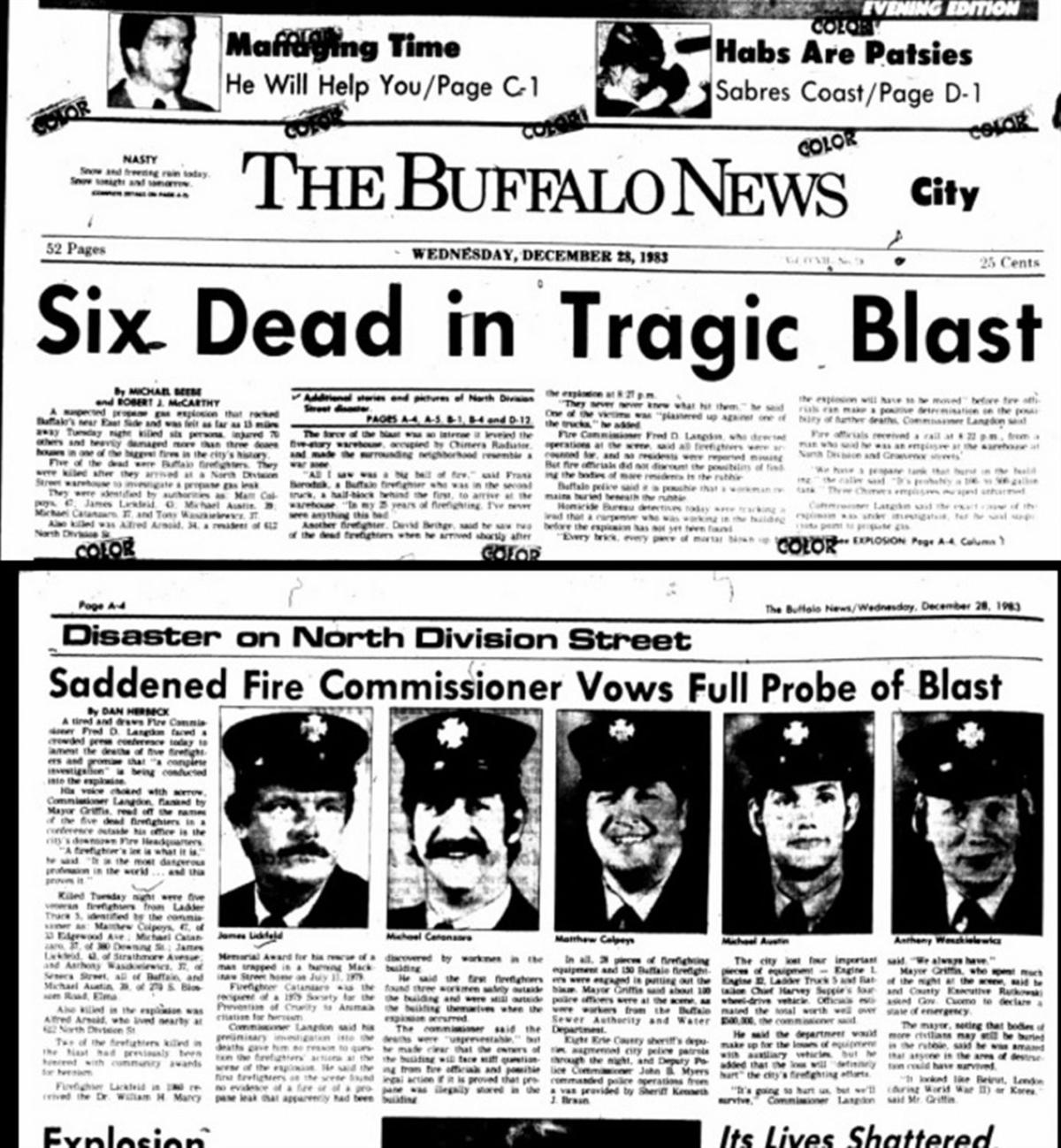 Fatal propane explosion of Dec. 27, 1983