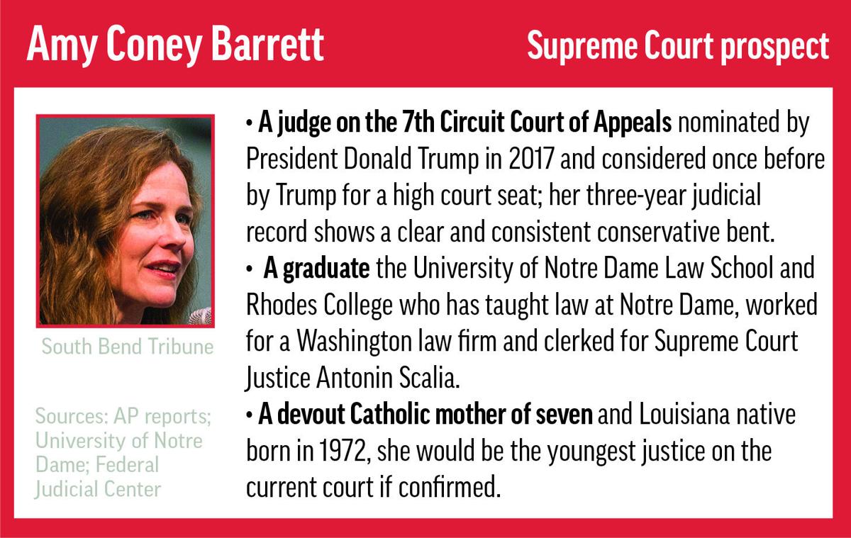 Trump Intends To Choose Amy Coney Barrett For Supreme Court Seat Gop Sources Say National News Buffalonews Com