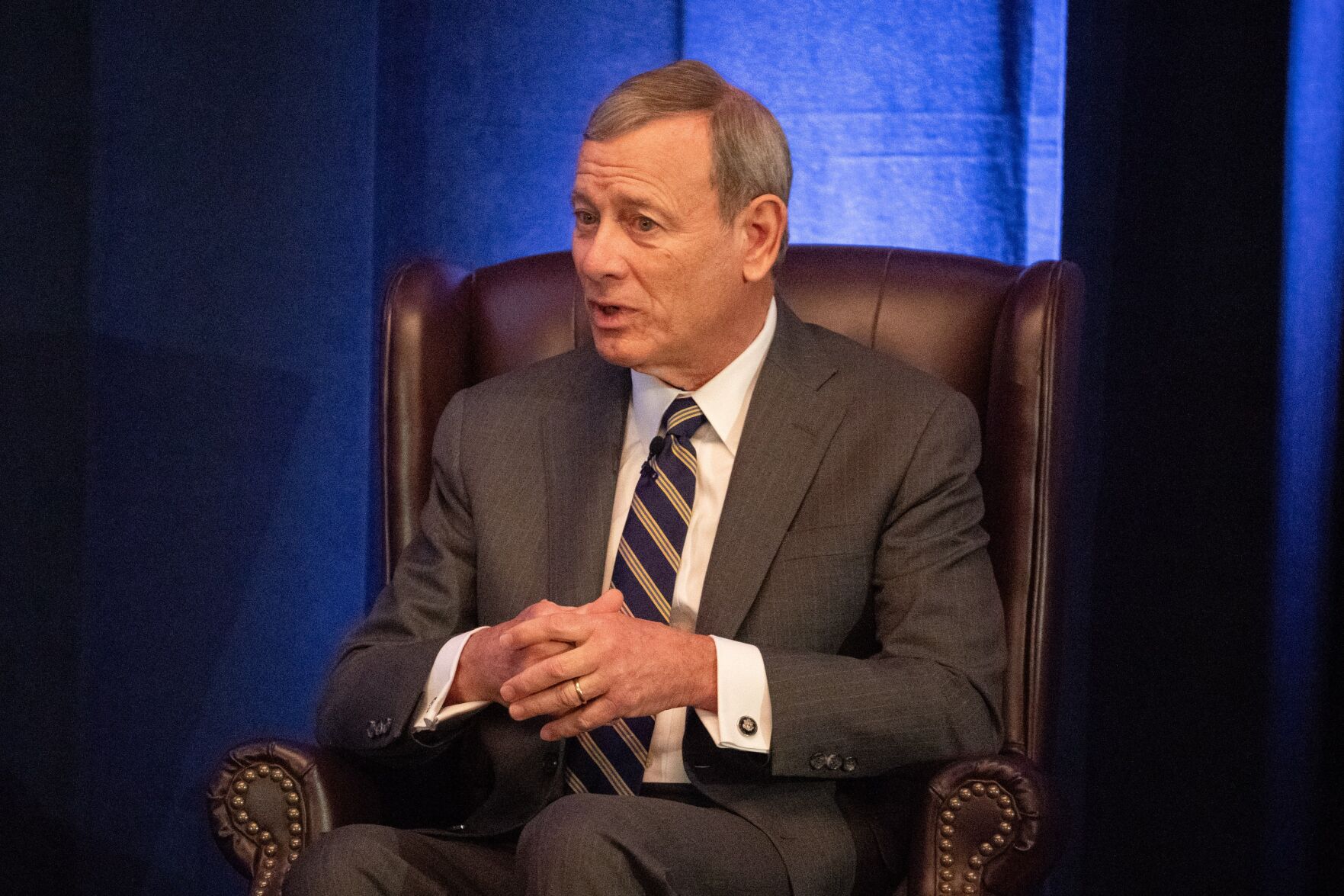 Chief Justice John Roberts visits Buffalo amid protests