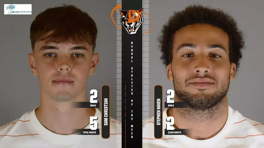 Sam Christian and Stephen Haven Named Bengal Athletes of the Week