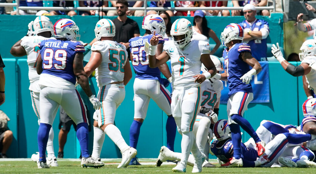 Dolphins stuff Bills, Allen late, hold on for 21-19 win