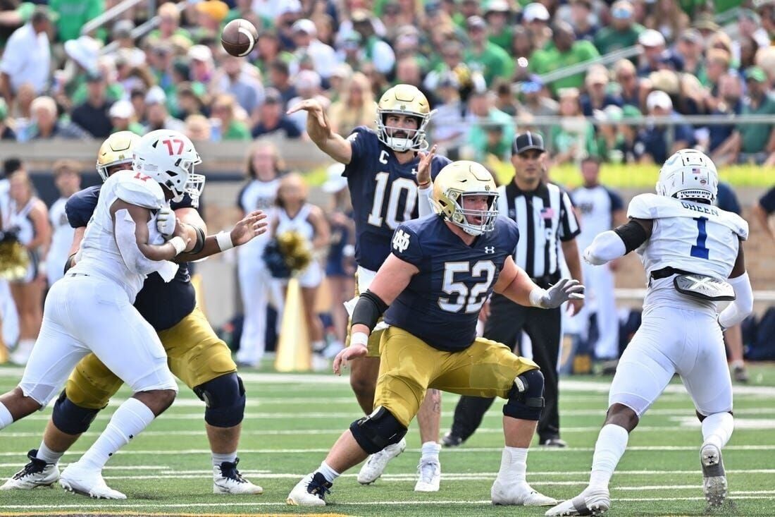 Notre Dame Fighting Irish Athletics - How many taps are you giving the  sign? No. 4 Notre Dame Football 