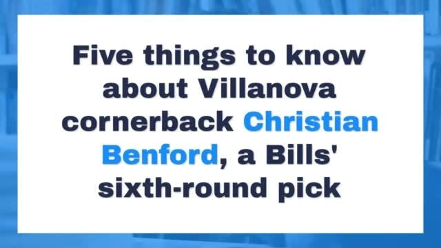 Buffalo Bills PR on X: The @buffalobills have selected CB Christian Benford  out of Villanova in the sixth round with the 185th overall pick.   / X