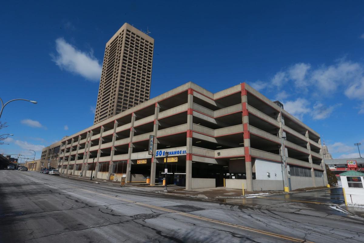 owner Seneca war to auctioned tower\'s parking One bidding ramp after