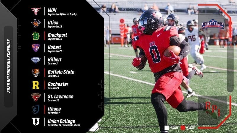 RPI Announces 2026 Football Schedule