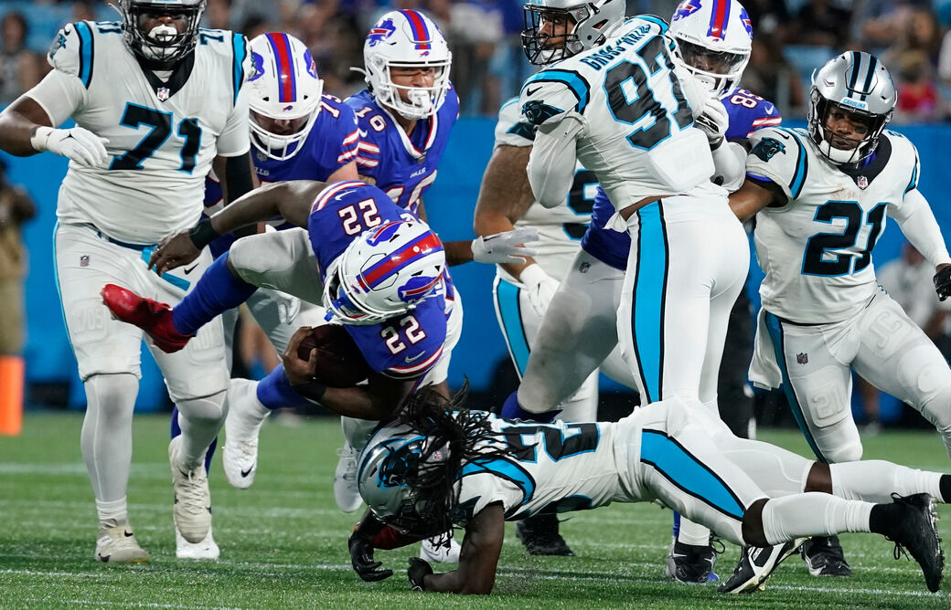 Observations: Bills' preseason winning streak ends with a thud in Carolina