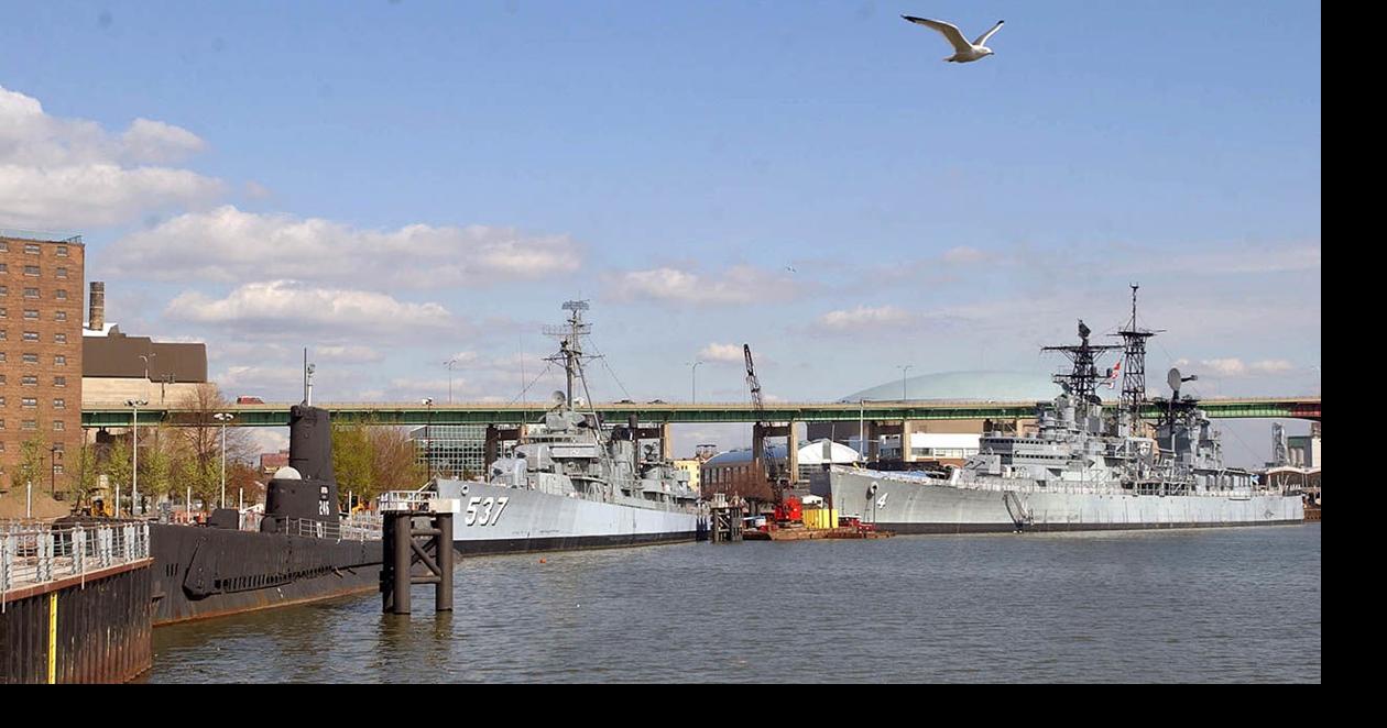 World War II Navy Ship Is Tilting Into the Buffalo Waterfront