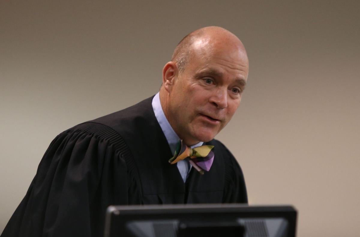Justice John L. Michalski in court