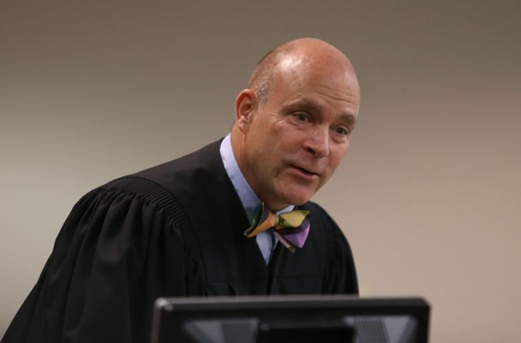 Judge John L. Michalski in court
