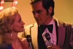 Jessica Chastain, left, as Tammy Wynette and Michael Shannon as George Jones in "George& Tammy" on Showtime.