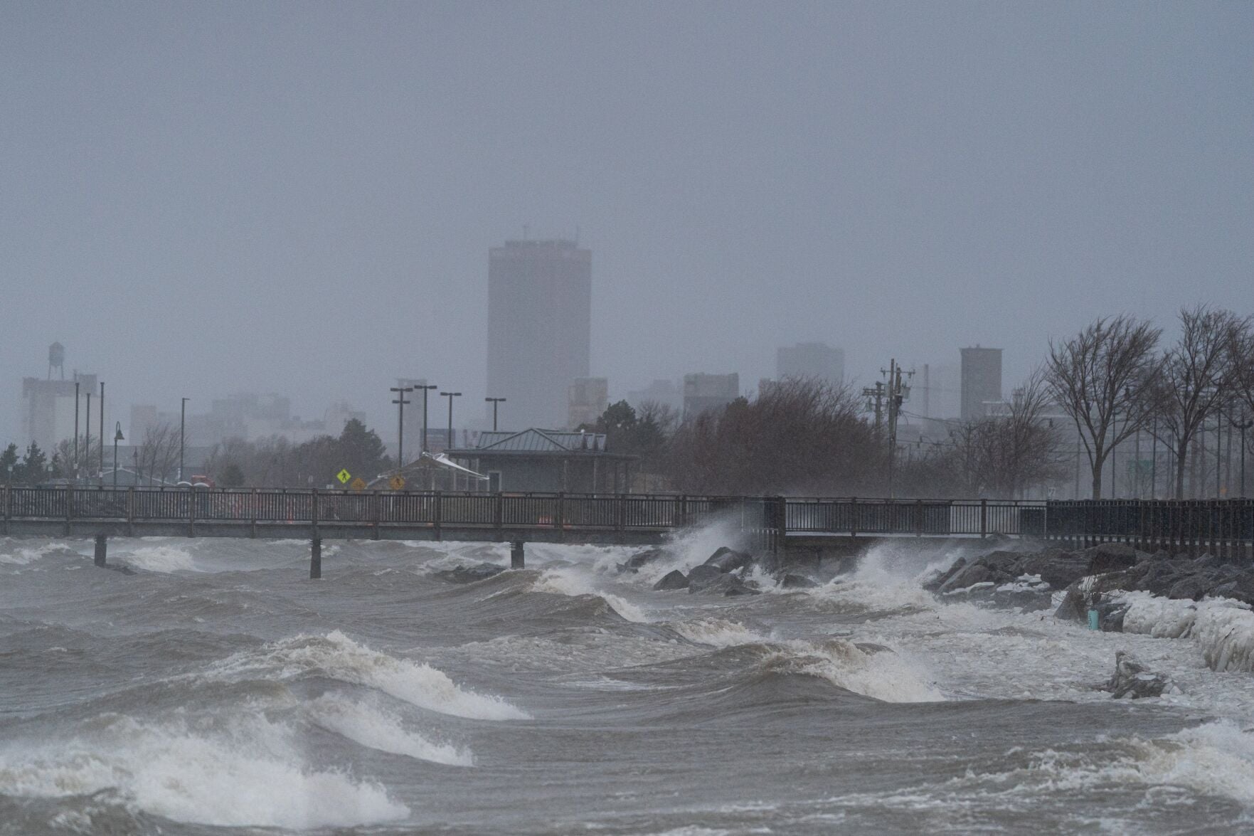 Photos: Winds batter Western New York as winter storm rolls in