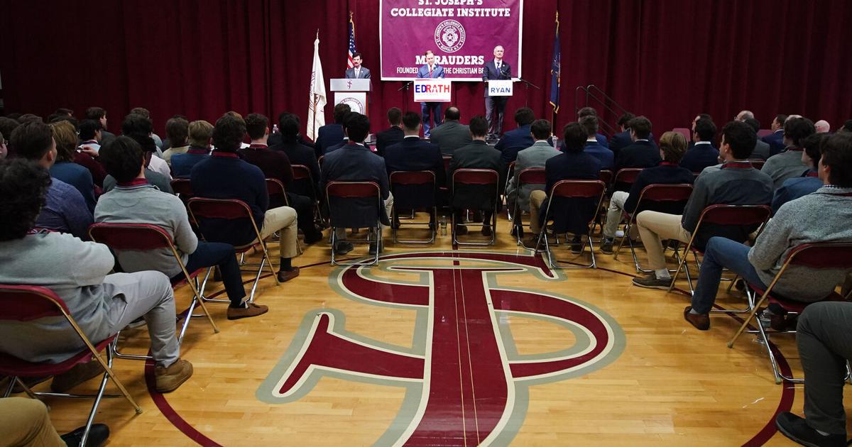 Ed Rath and Sean Ryan offer clashing stances on crime, inflation at St ...