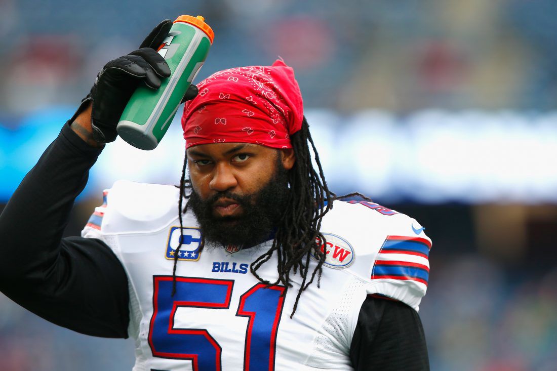 Brandon Spikes Guarantees Two Wins Over Patriots