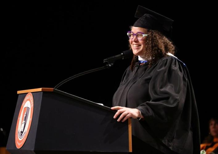 Rebekah Williams urges graduates to “bring your gifts to the movement,” at 154th Commencement
