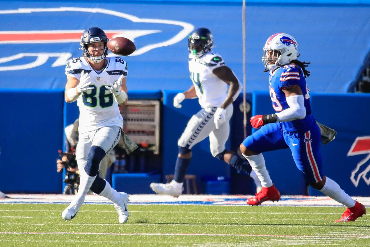 New Bills tight end Jacob Hollister excited to be reunited with Josh Allen  in Buffalo