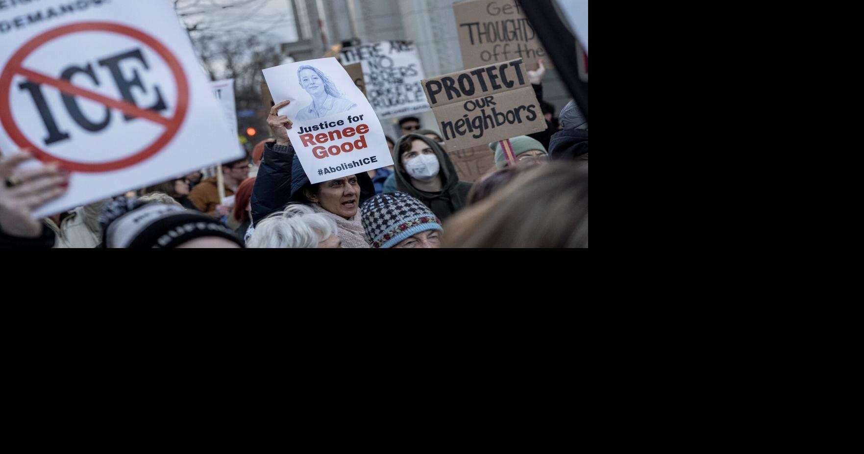 Hundreds protest ICE in downtown Buffalo