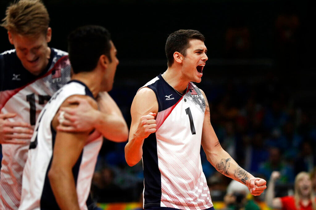 Matt Anderson on X: Hyperset Volleyball shoes in Olympic colorway