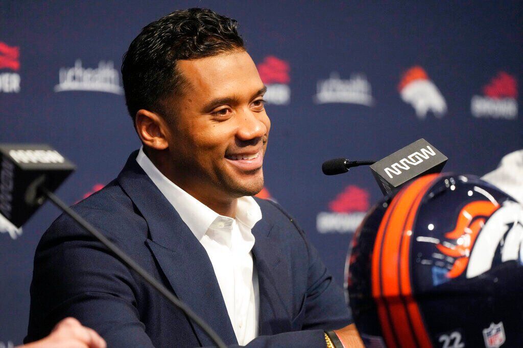 Broncos GM George Paton mum on Russell Wilson contract talks, but