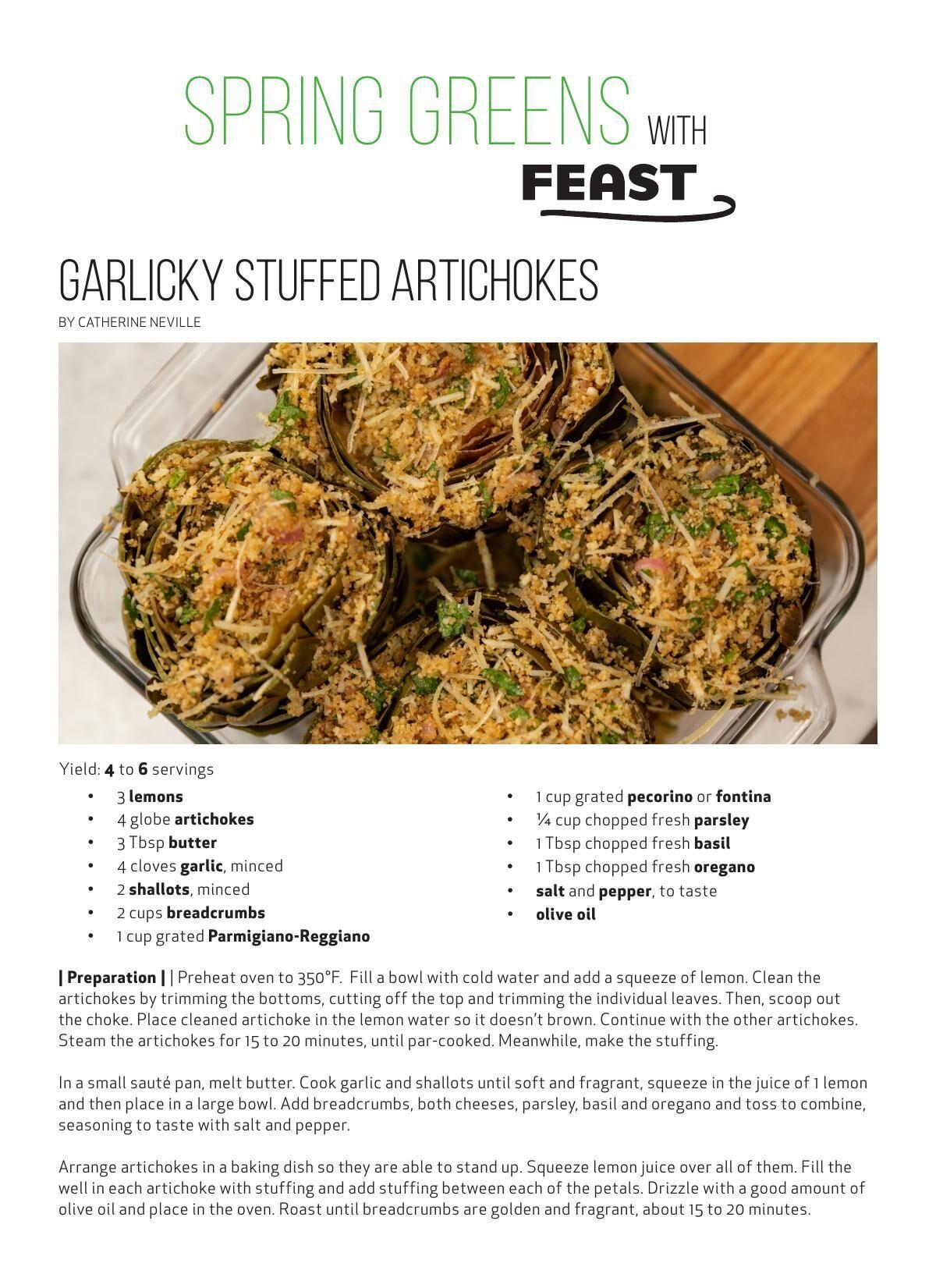 Download the Garlicky Stuffed Artichokes recipe