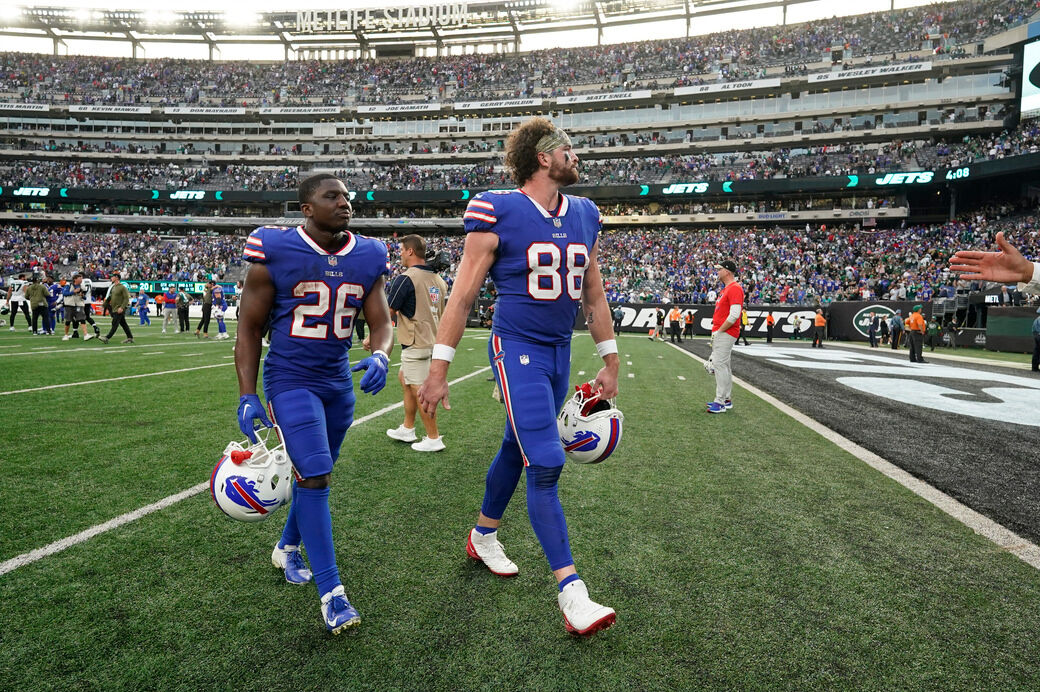 Buffalo Bills quarterback Josh Allen's deep ball to wide receiver Isaiah  McKenzie ruled incomplete after replay review