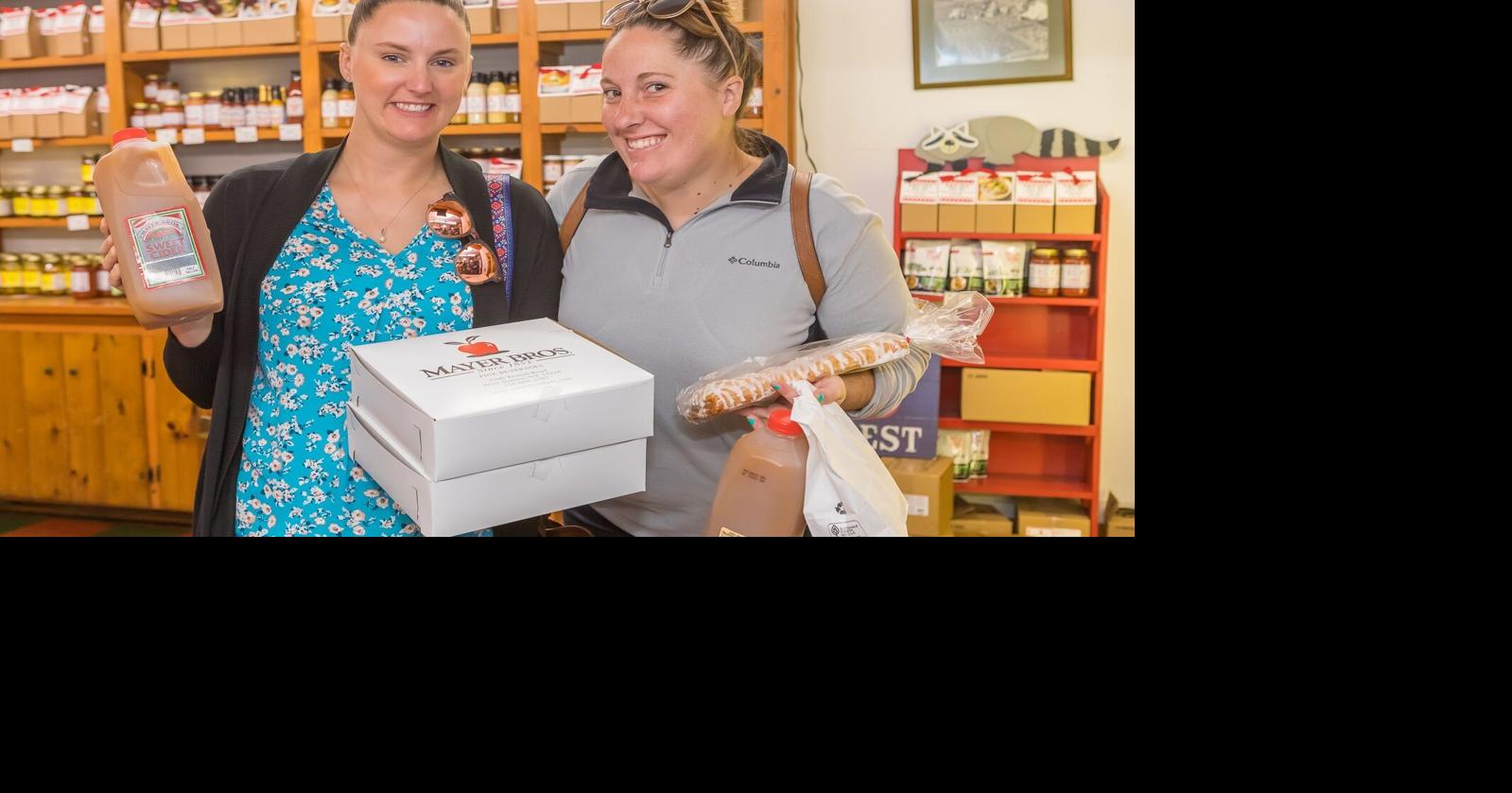 Smiles at Mayer Bros. Cider Mill's opening day for 2021