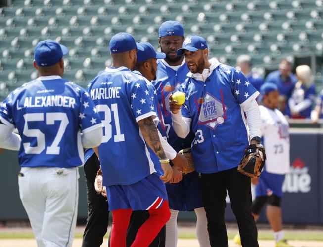 Bills Micah Hyde Talks prior to his charity softball game 