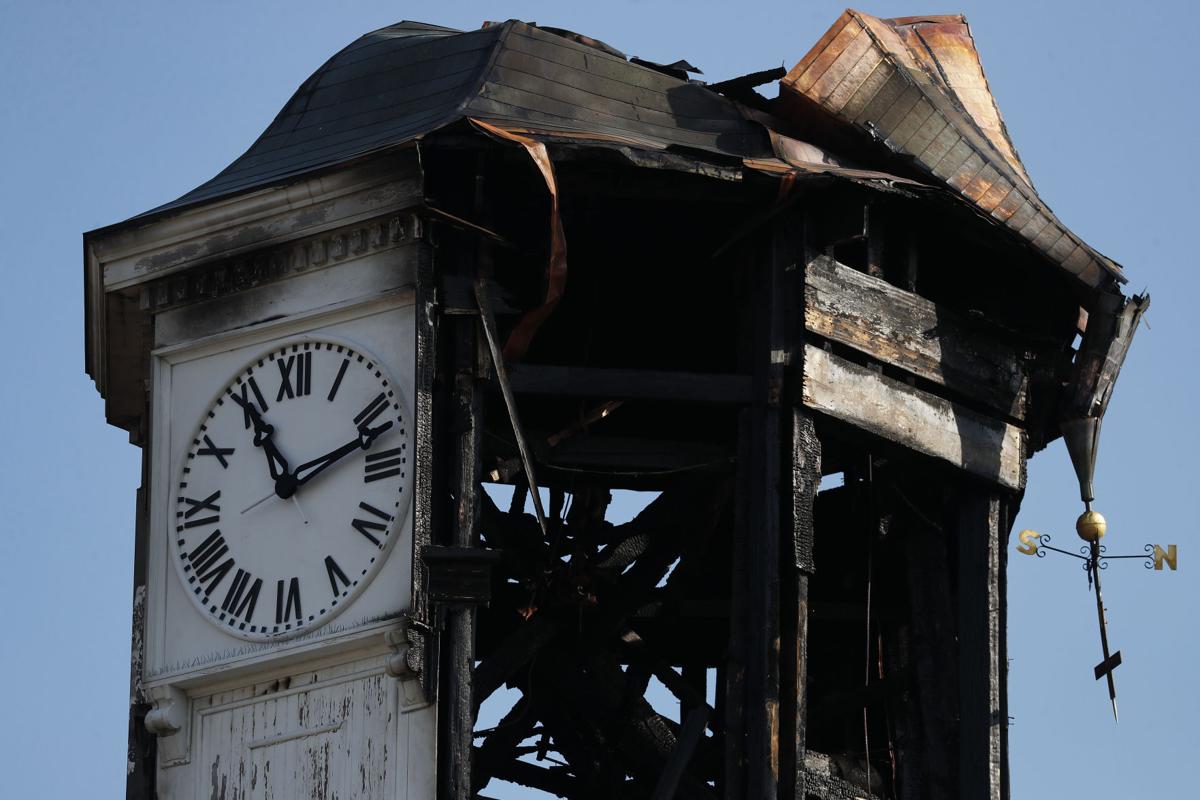 Historic Clock Tower On Fire Ravaged Fredonia Church To Be Razed Local News Buffalonews Com