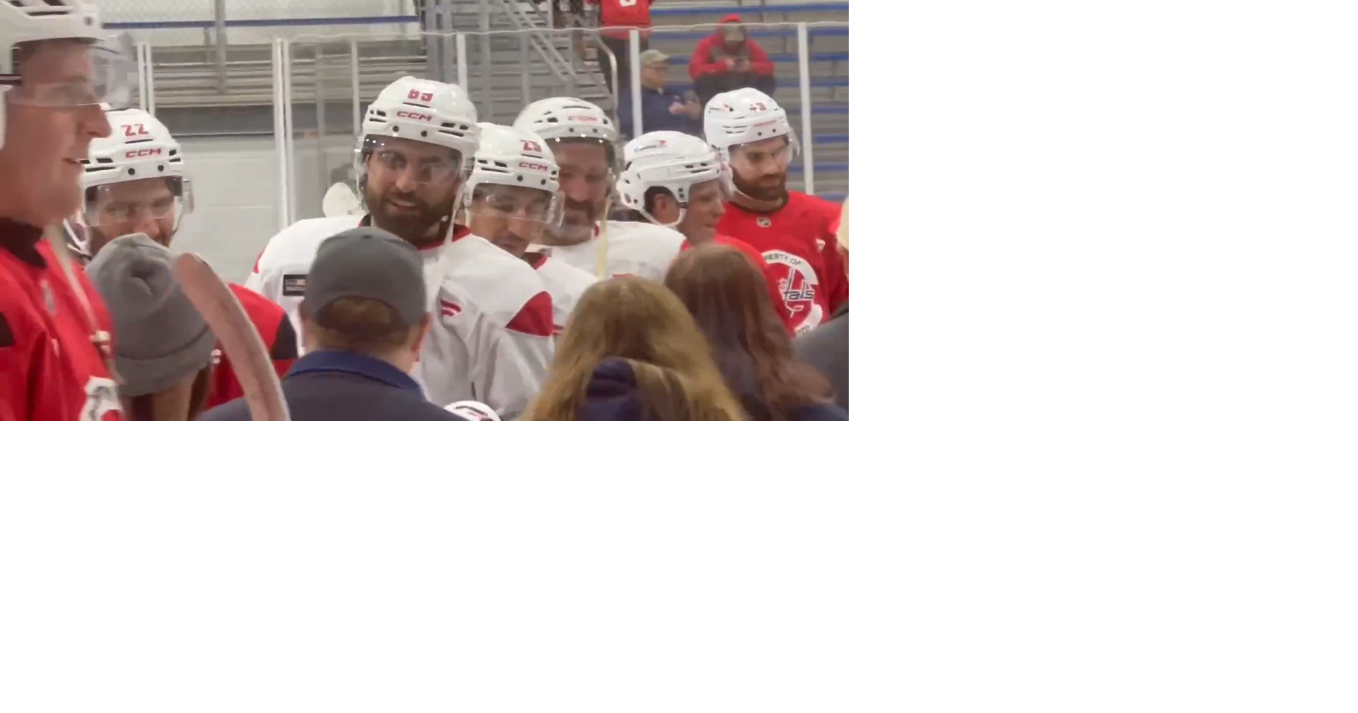 Alex Tuch at Capitals practice