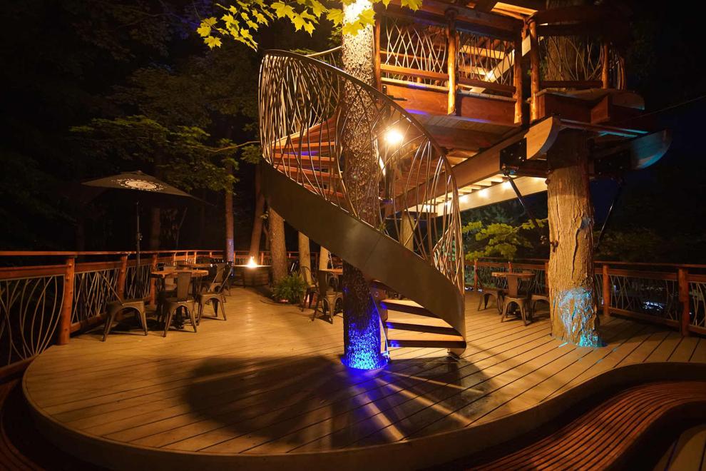 For Blueberry Treehouse Farm, the area's first treehouse cafe, the sky