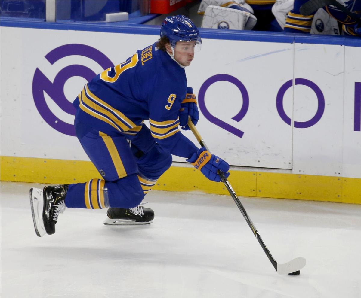 Sabres' Jack Eichel scratched vs. Devils with lower-body injury