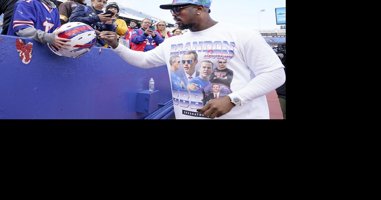 Ryan O'Halloran: A man and his custom T-shirts – how Von Miller uses  pregame routine to recognize past, current Buffalo Bills