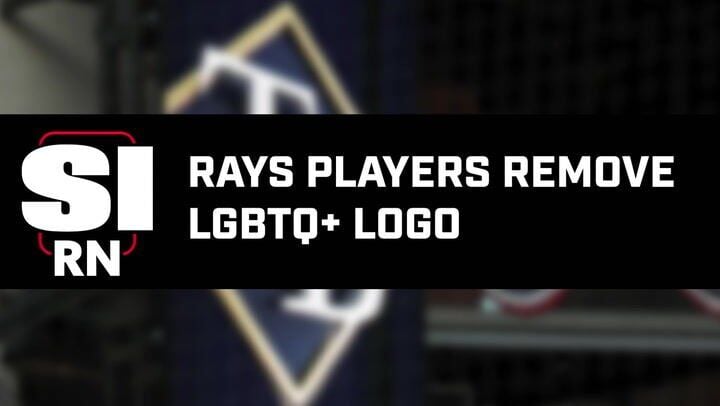 Tampa Bay Rays players remove LGBTQ+ logo from team's uniform