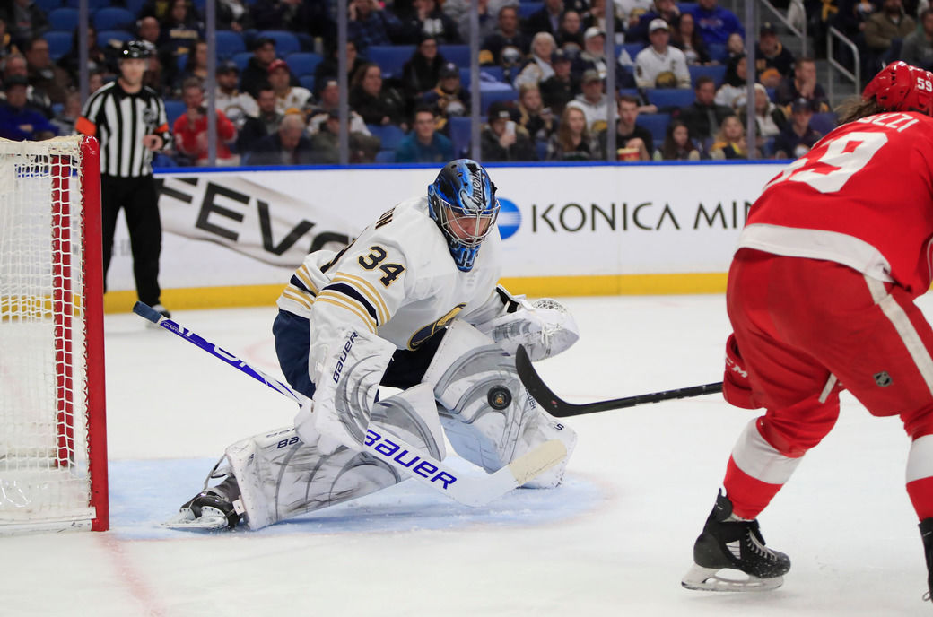 Jonas Johansson to start in goal for Sabres vs. Jets